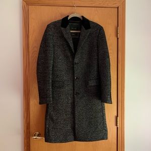 NWT Metallic Tweed Topcoat